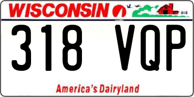 WI license plate 318VQP