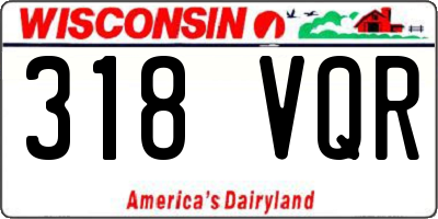 WI license plate 318VQR