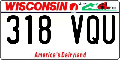 WI license plate 318VQU