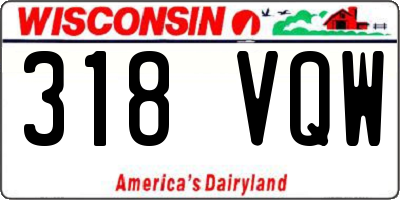WI license plate 318VQW