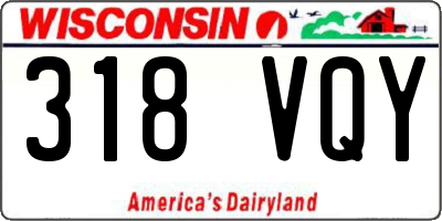 WI license plate 318VQY