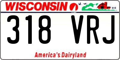 WI license plate 318VRJ