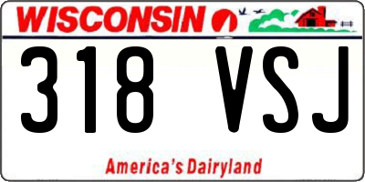 WI license plate 318VSJ