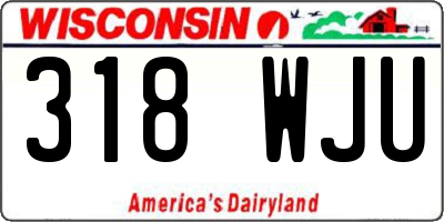 WI license plate 318WJU