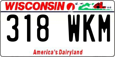 WI license plate 318WKM