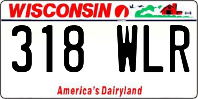 WI license plate 318WLR
