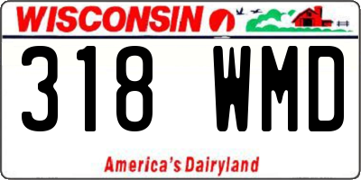 WI license plate 318WMD