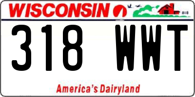 WI license plate 318WWT