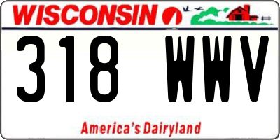 WI license plate 318WWV
