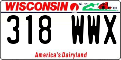 WI license plate 318WWX