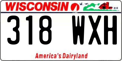 WI license plate 318WXH