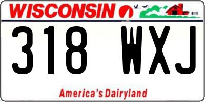 WI license plate 318WXJ