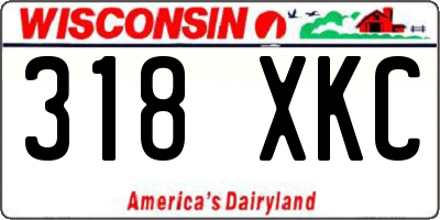 WI license plate 318XKC