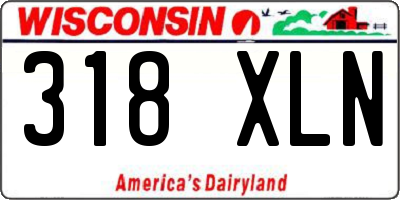 WI license plate 318XLN