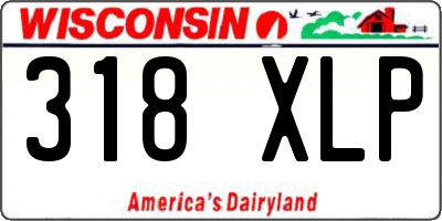 WI license plate 318XLP