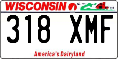 WI license plate 318XMF