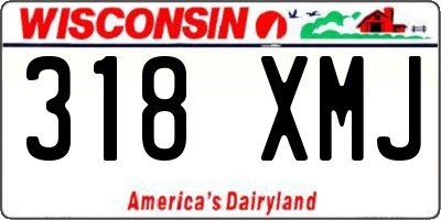 WI license plate 318XMJ