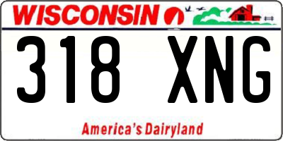 WI license plate 318XNG