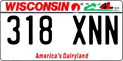 WI license plate 318XNN