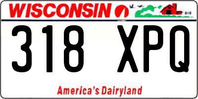 WI license plate 318XPQ