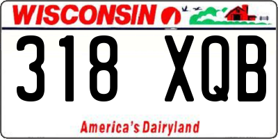 WI license plate 318XQB