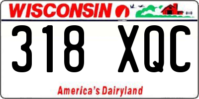 WI license plate 318XQC