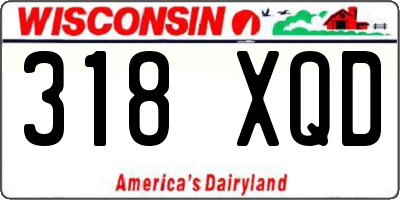 WI license plate 318XQD