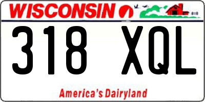 WI license plate 318XQL