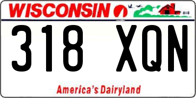 WI license plate 318XQN