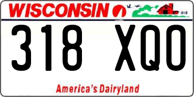 WI license plate 318XQO