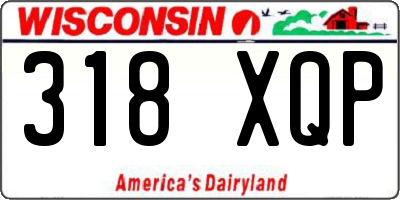 WI license plate 318XQP