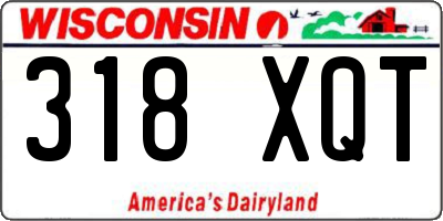 WI license plate 318XQT
