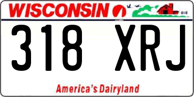 WI license plate 318XRJ