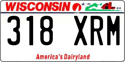 WI license plate 318XRM