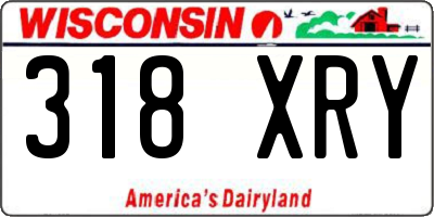 WI license plate 318XRY