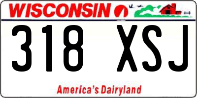 WI license plate 318XSJ