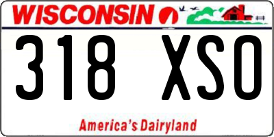 WI license plate 318XSO