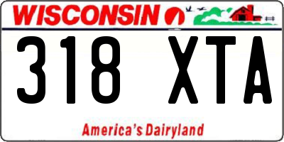 WI license plate 318XTA