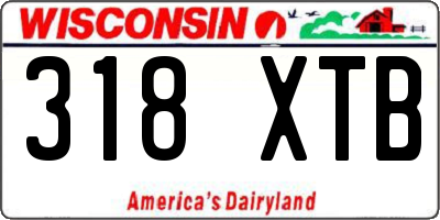 WI license plate 318XTB