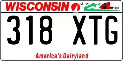 WI license plate 318XTG