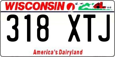 WI license plate 318XTJ