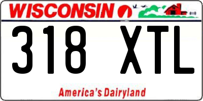 WI license plate 318XTL
