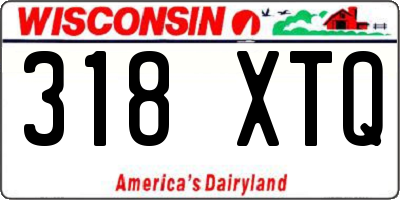 WI license plate 318XTQ