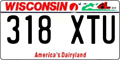 WI license plate 318XTU