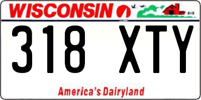 WI license plate 318XTY