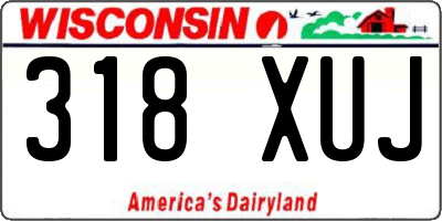 WI license plate 318XUJ