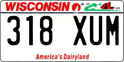WI license plate 318XUM