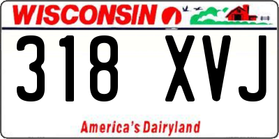 WI license plate 318XVJ
