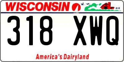 WI license plate 318XWQ