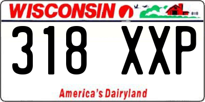 WI license plate 318XXP